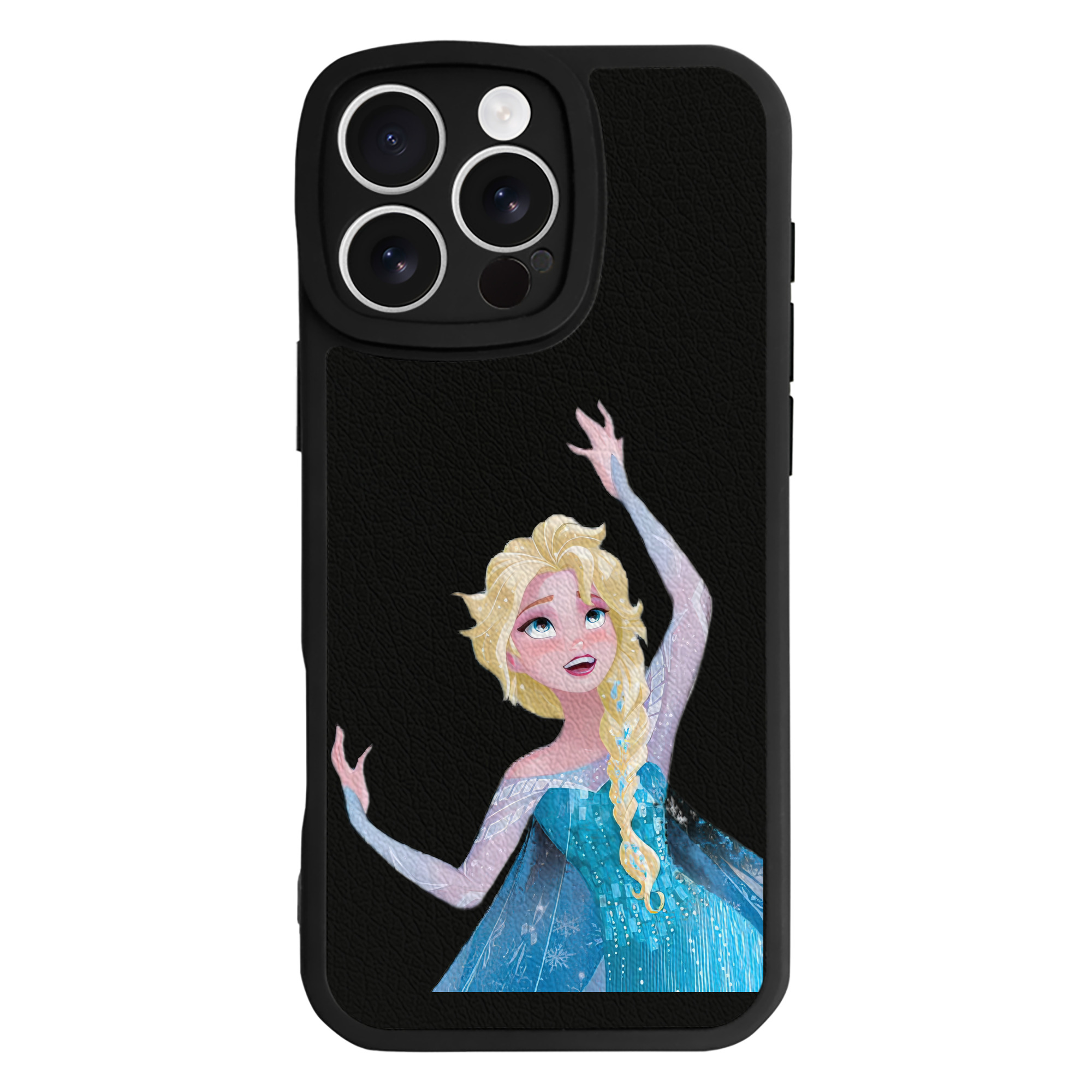 （画像用） アナと雪の女王 アンナ エルサ Frozen Anna Elsa 【iPhone 16シリーズ対応】シリコンスマホケース（レザー調） 材質：シリコン